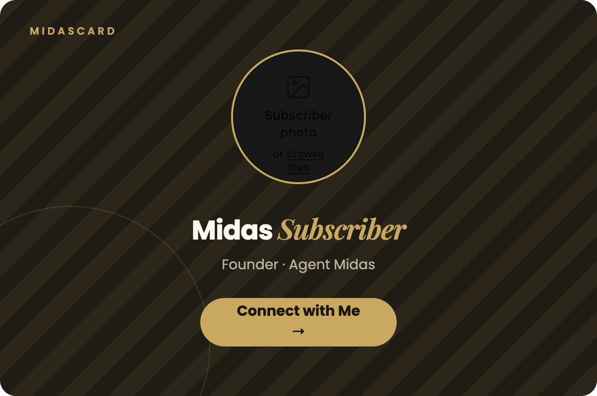 MidasCard — connect with me